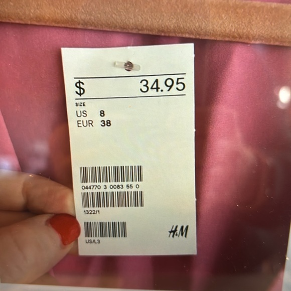 H &M Color-block pink and orange pockets Sz 8 - Picture 9 of 9